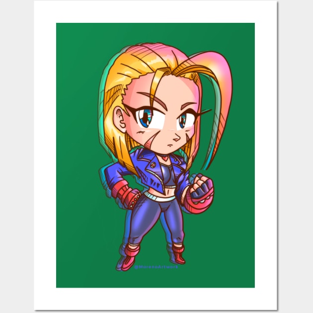 Cute Chibi Cammy SF6 T-Shirt Wall Art by MorenoArtwork